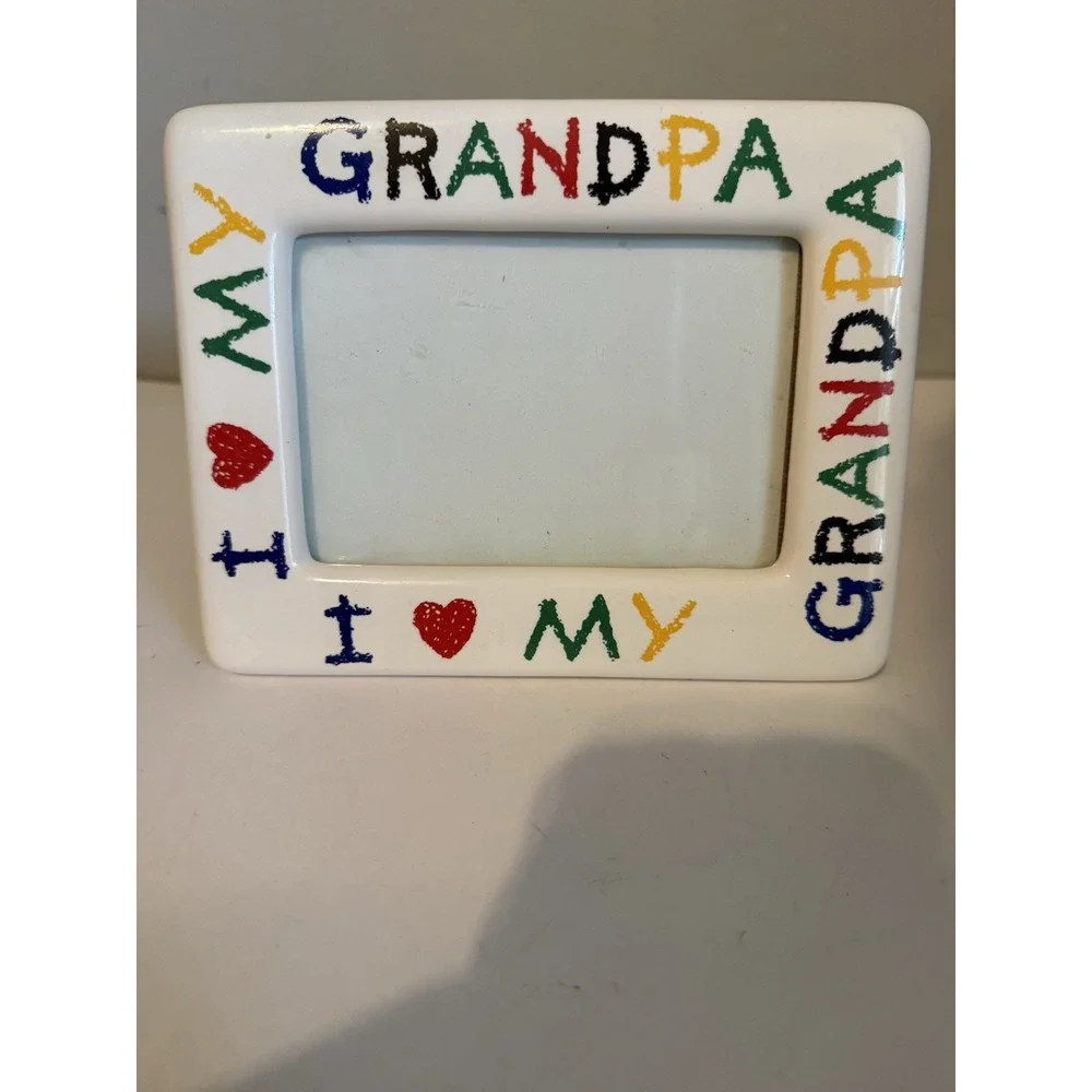 1990s I Love My Grandpa Vintage Photo Frame